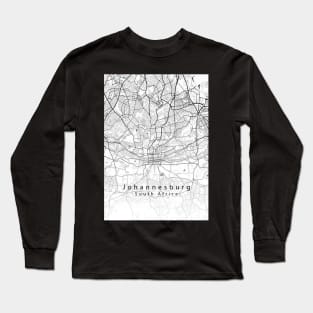 Johannesburg South Africa City Map Long Sleeve T-Shirt